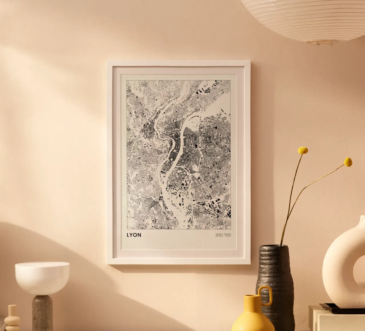 Lyon poster da The Cartography Collection