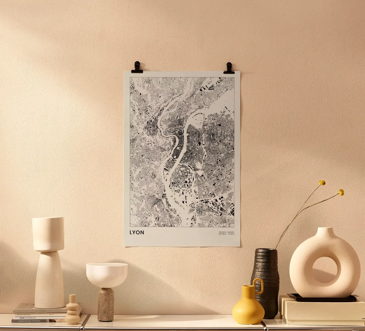 Lyon poster da The Cartography Collection