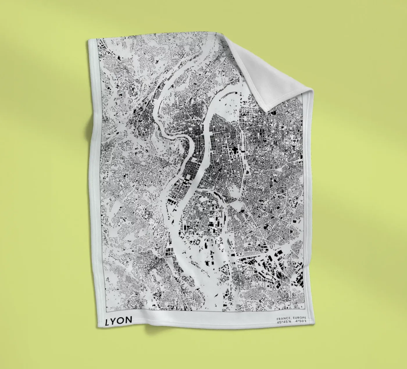 Lyon fleecedeken van The Cartography Collection