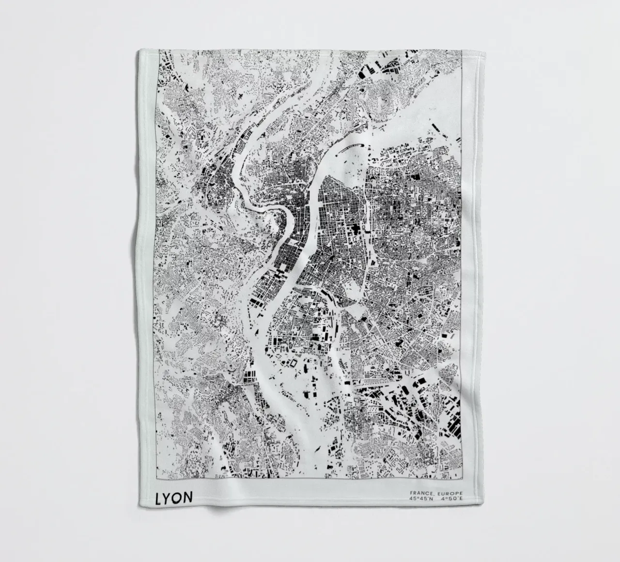 Lyon coperta in pile da The Cartography Collection