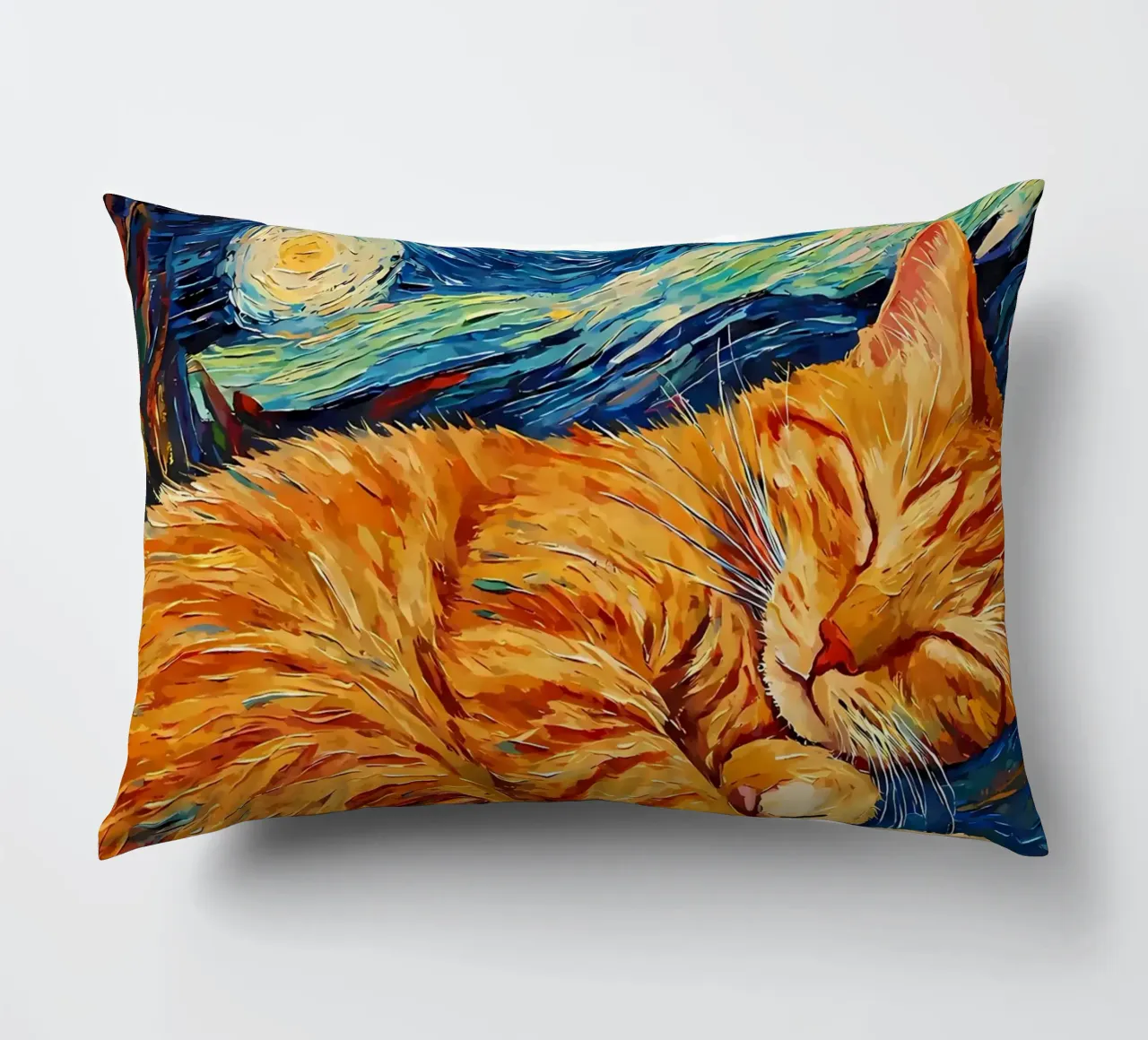 Gatto arancione che dorme cuscino da Adrian Patel