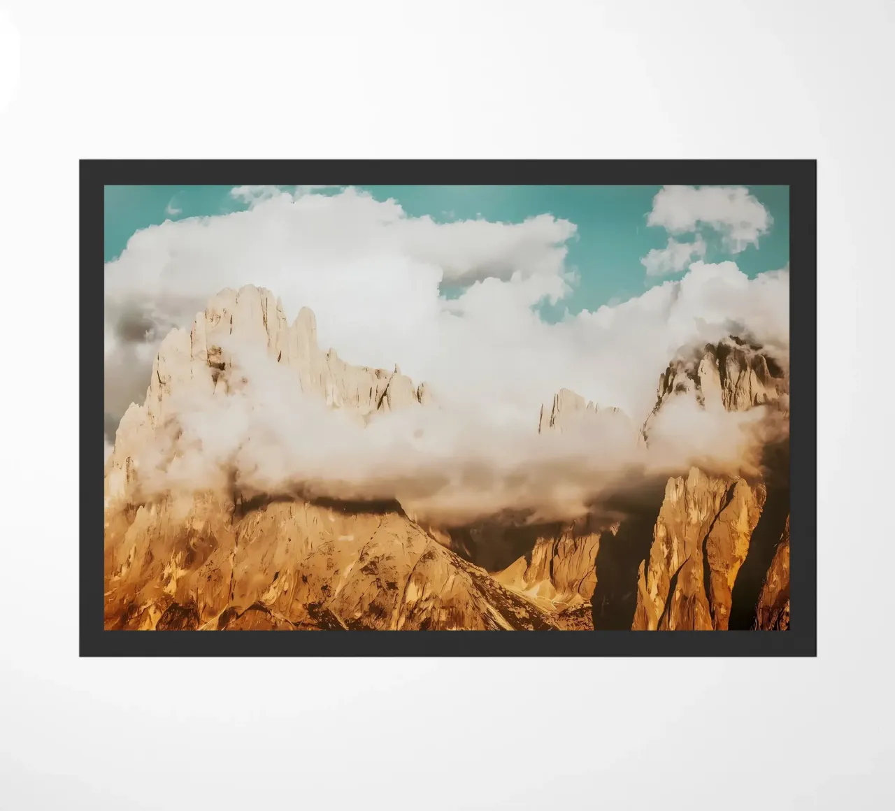 CLOUDY MOUNTAINS doormat by Matthew Katz