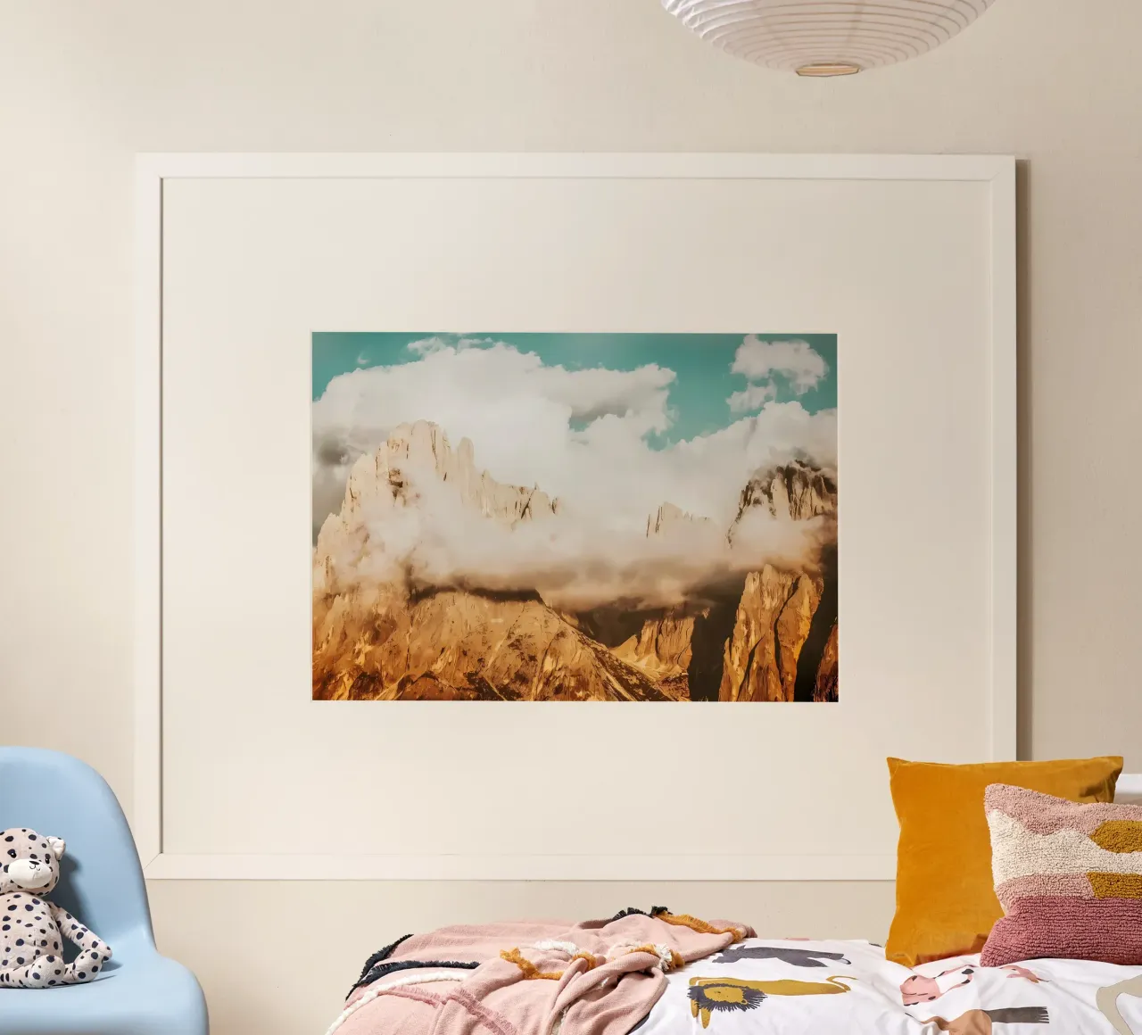 CLOUDY MOUNTAINS poster van Matthew Katz