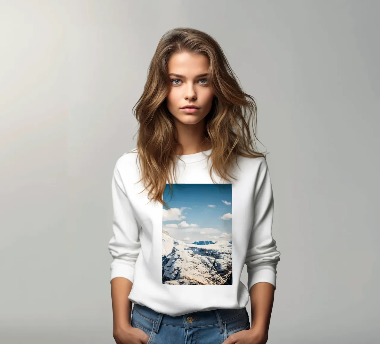 Drei Zinnen Panorama 4 Sweatshirt von Matthew Katz