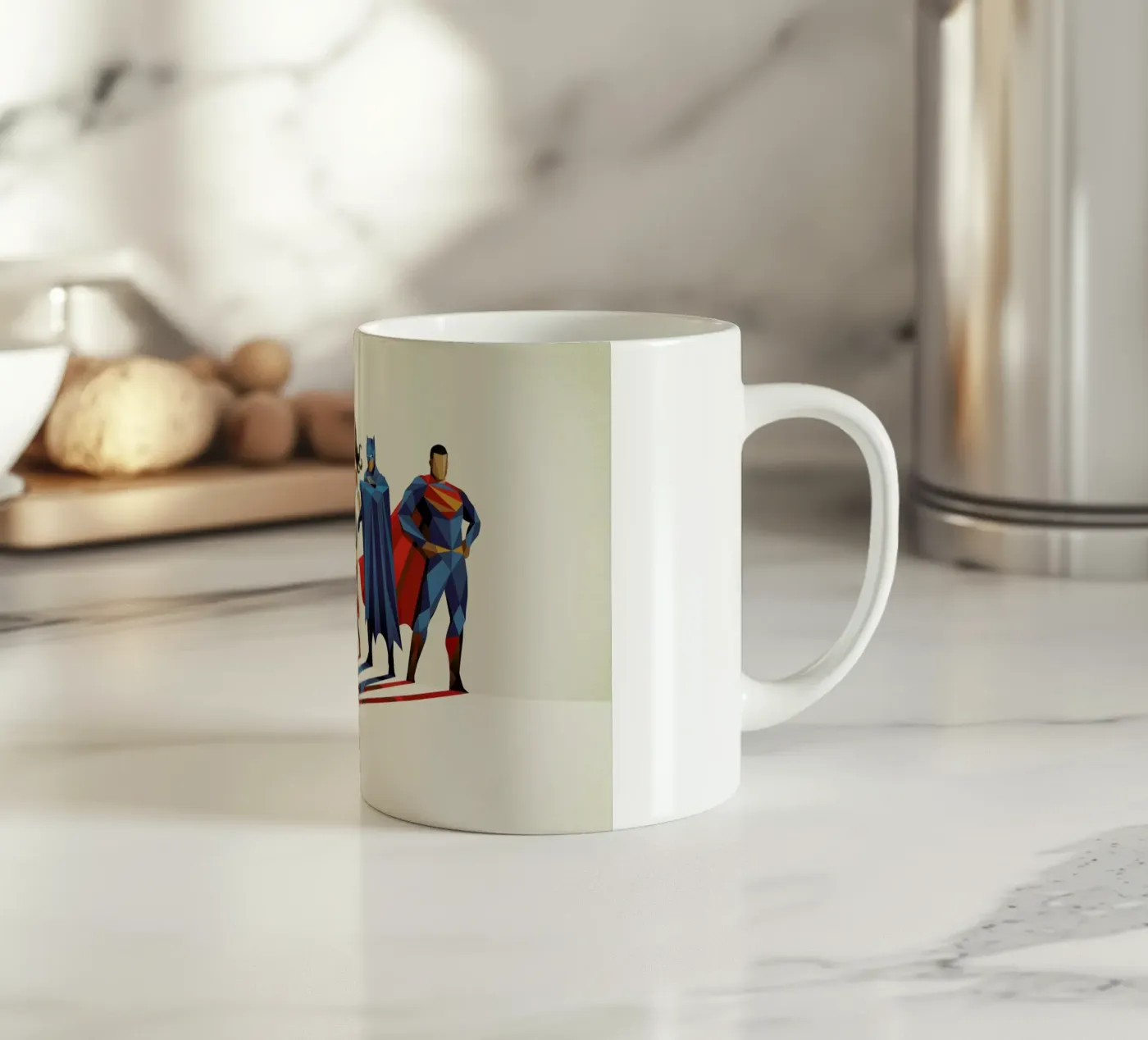 Super Shadows Trinity ceramic mug by Jason Ratliff