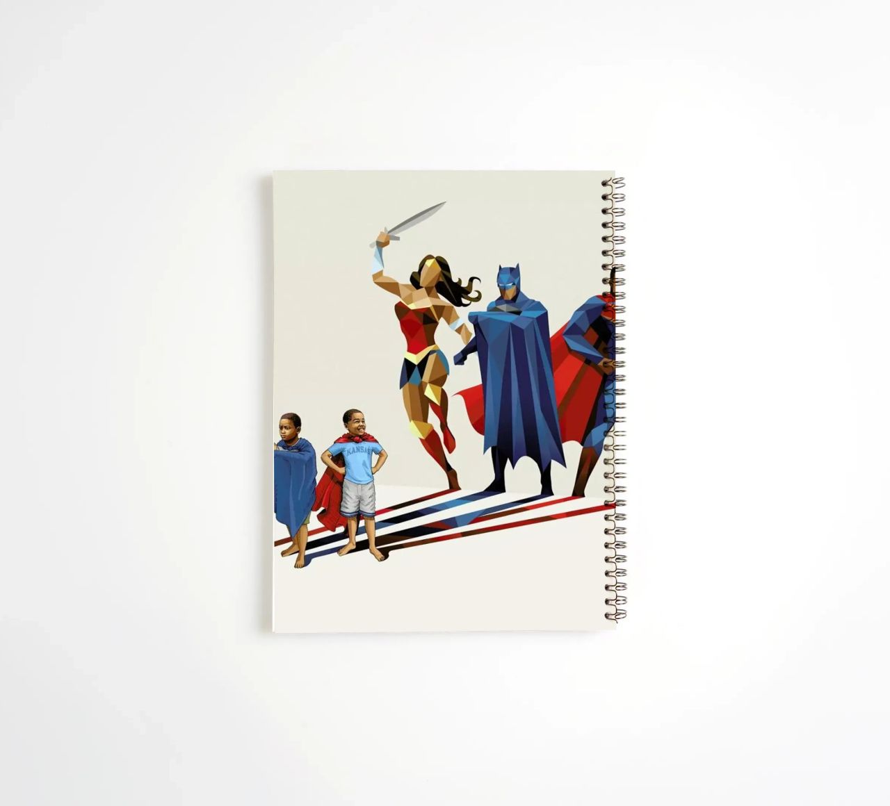 Super Shadows Trinity spiral notebook by Jason Ratliff