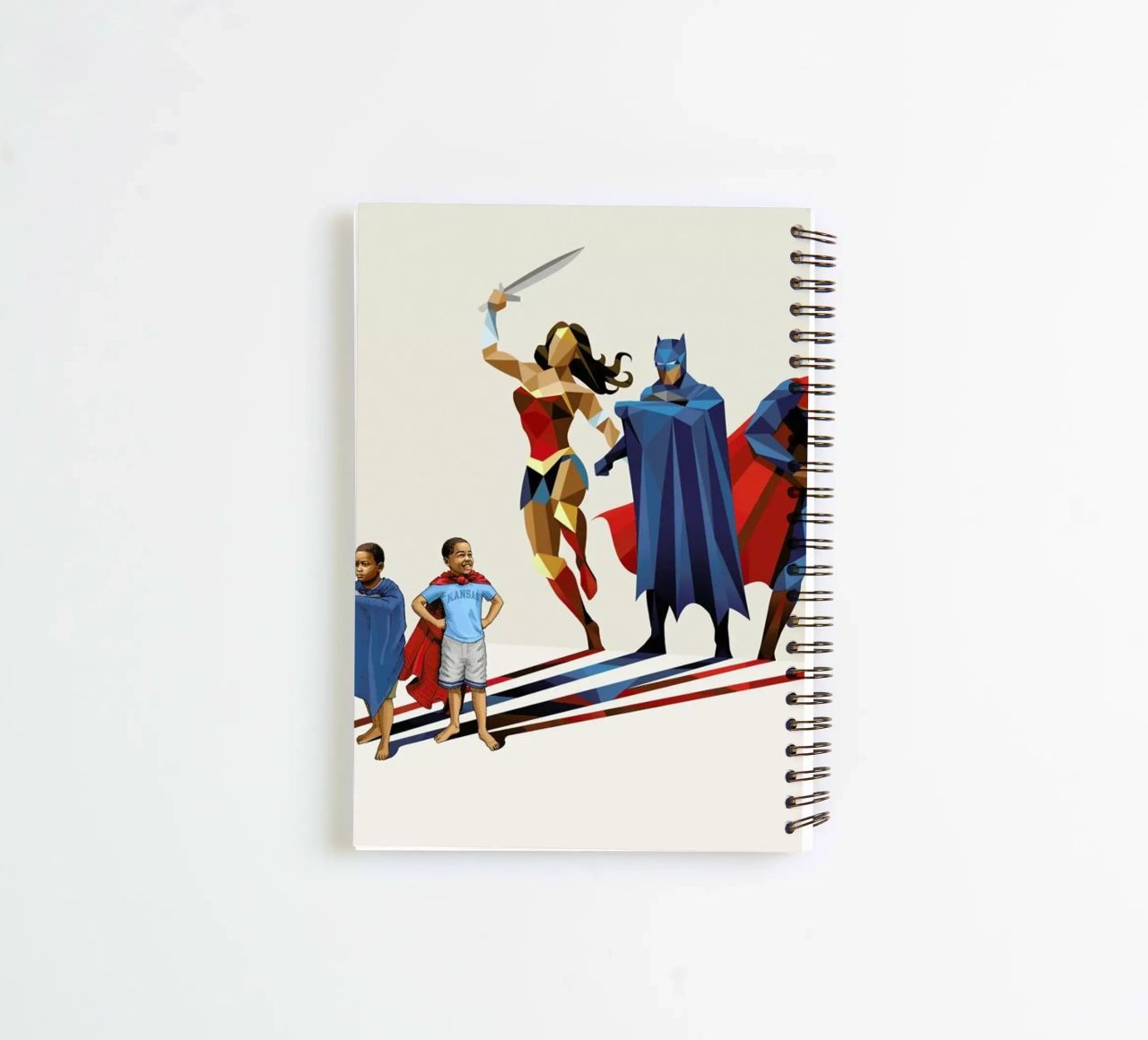 Super Shadows Trinity spiral notebook by Jason Ratliff