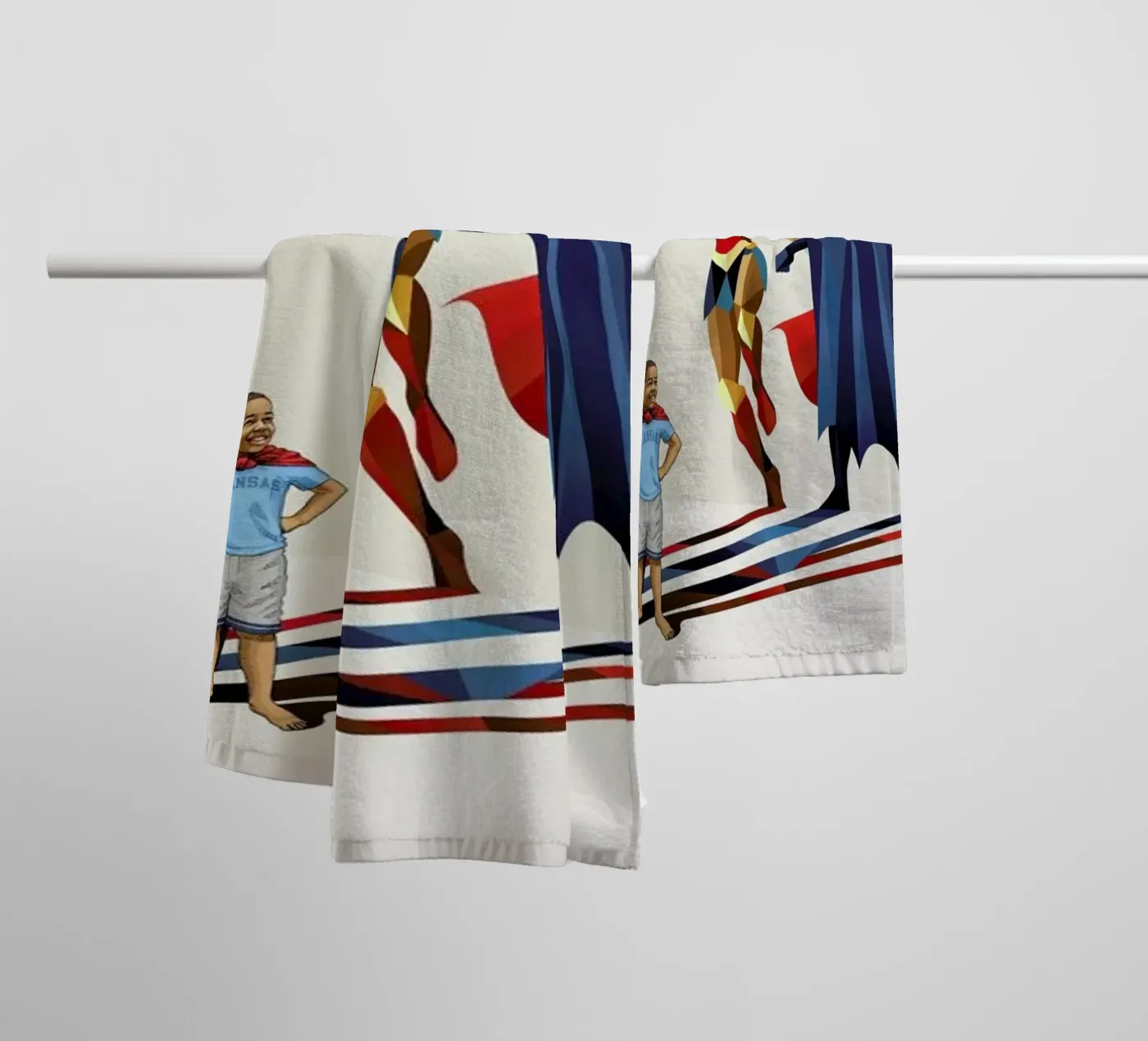 Super Shadows Trinity towel by Jason Ratliff