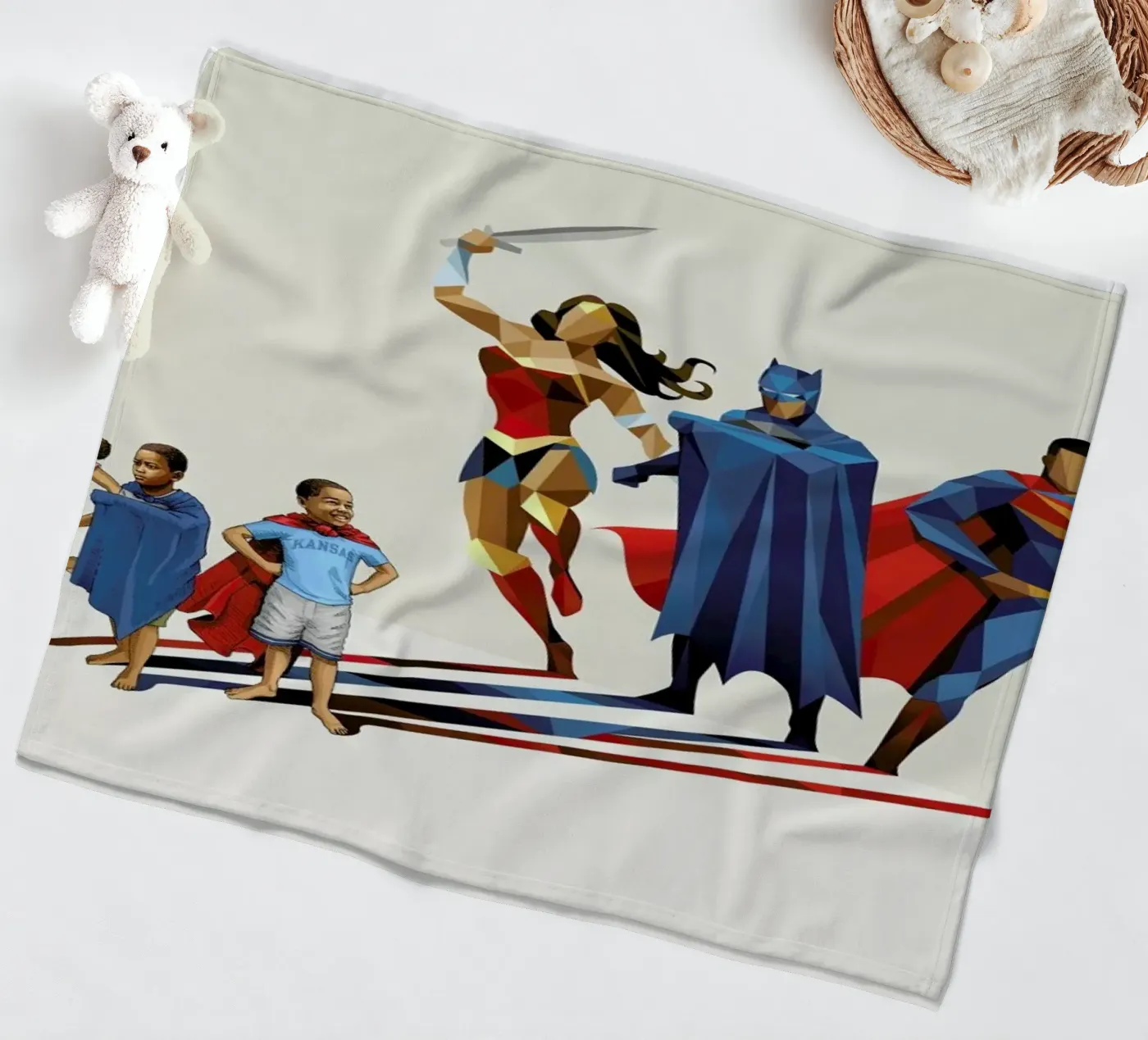 Super Shadows Trinity Fleecedecke von Jason Ratliff