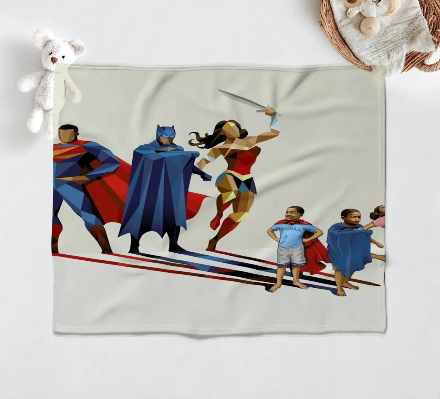 Super Shadows Trinity Fleecedecke von Jason Ratliff