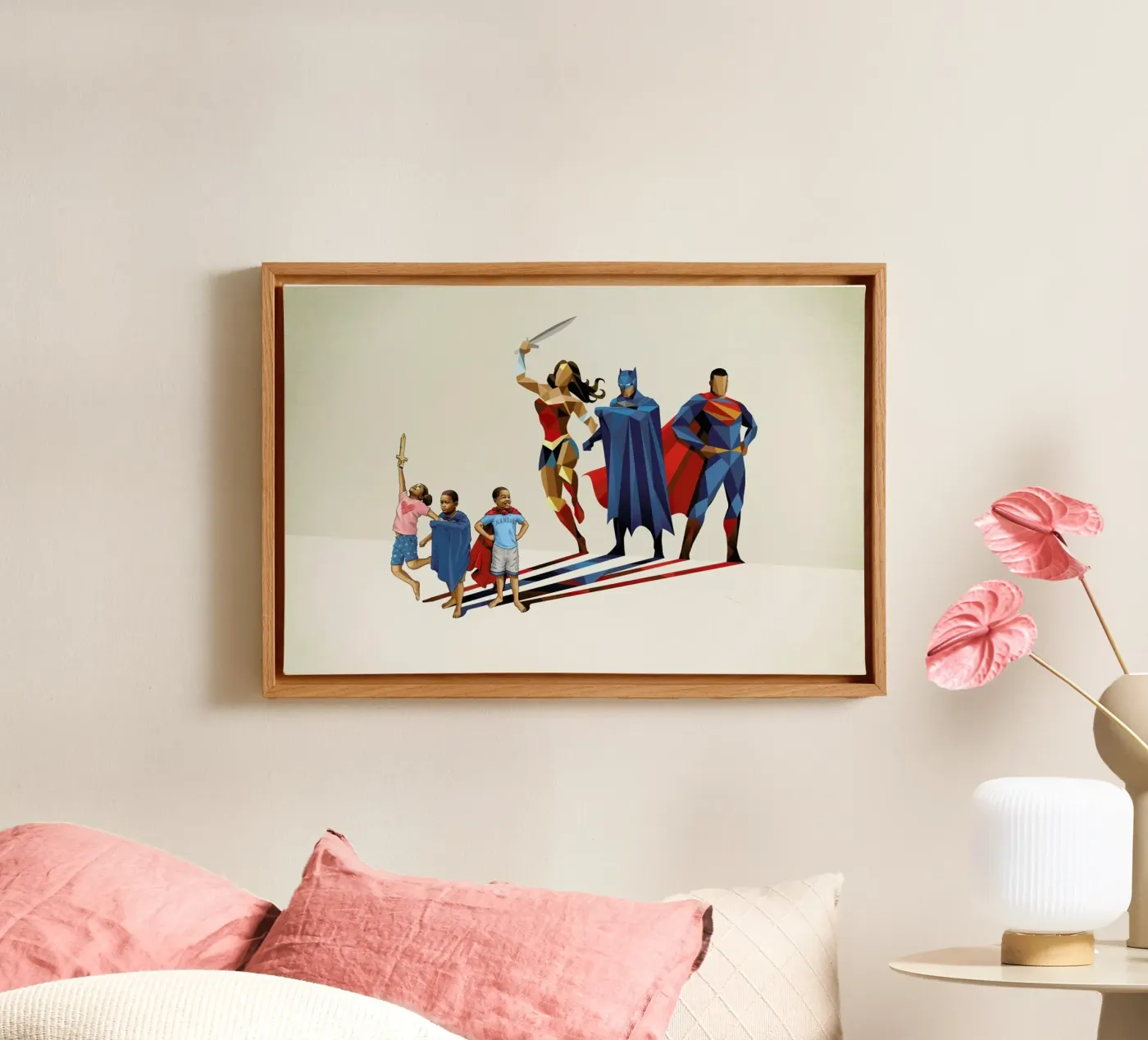 Super Shadows Trinity canvas van Jason Ratliff