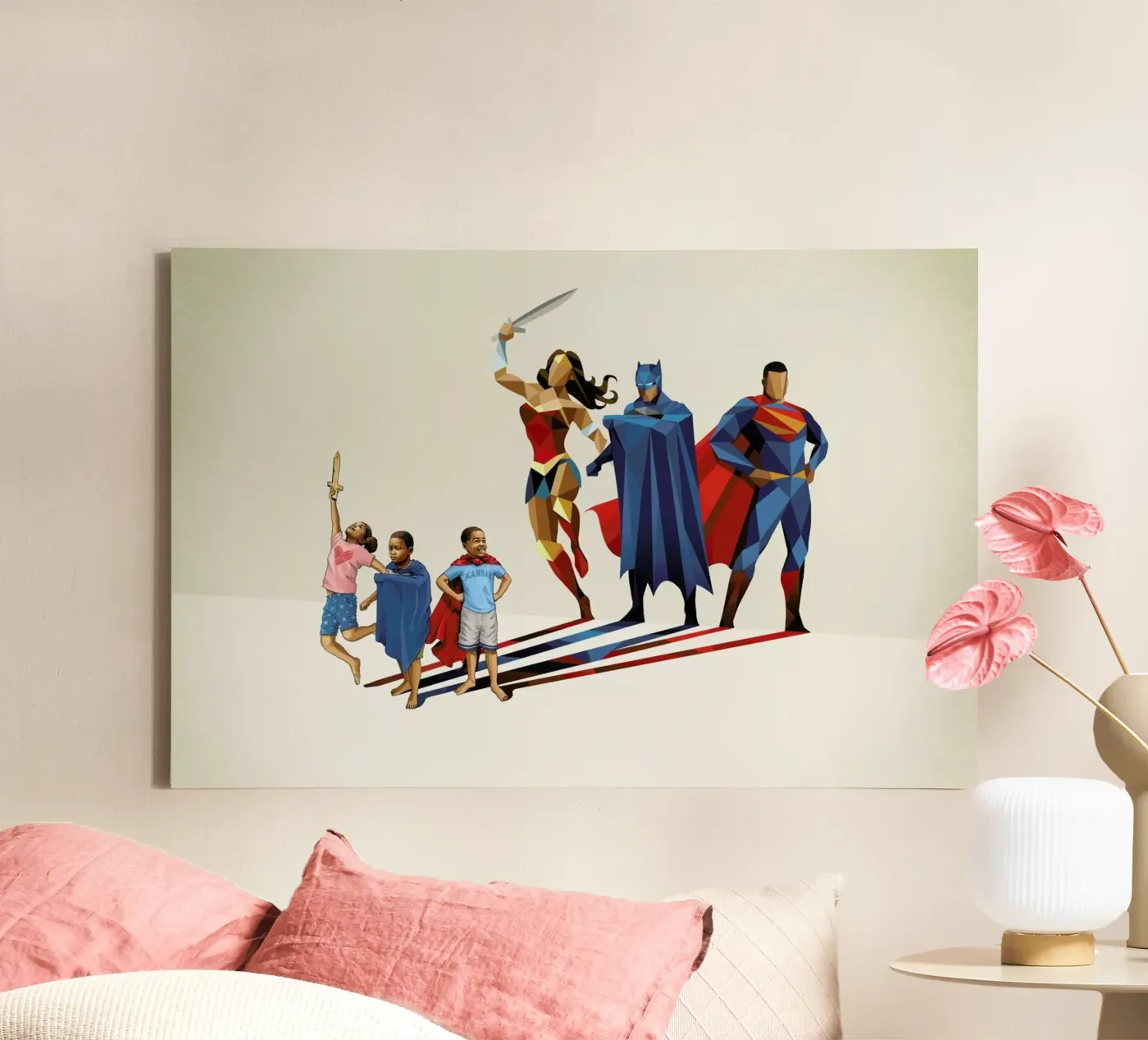 Super Shadows Trinity canvas van Jason Ratliff