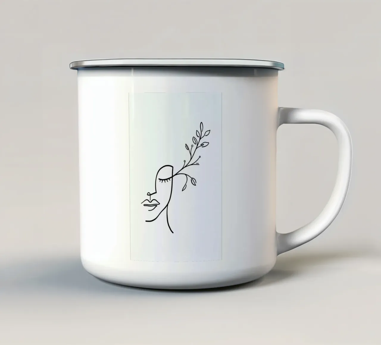 Eyelashes Bloom tazza in smalto da Ninhol