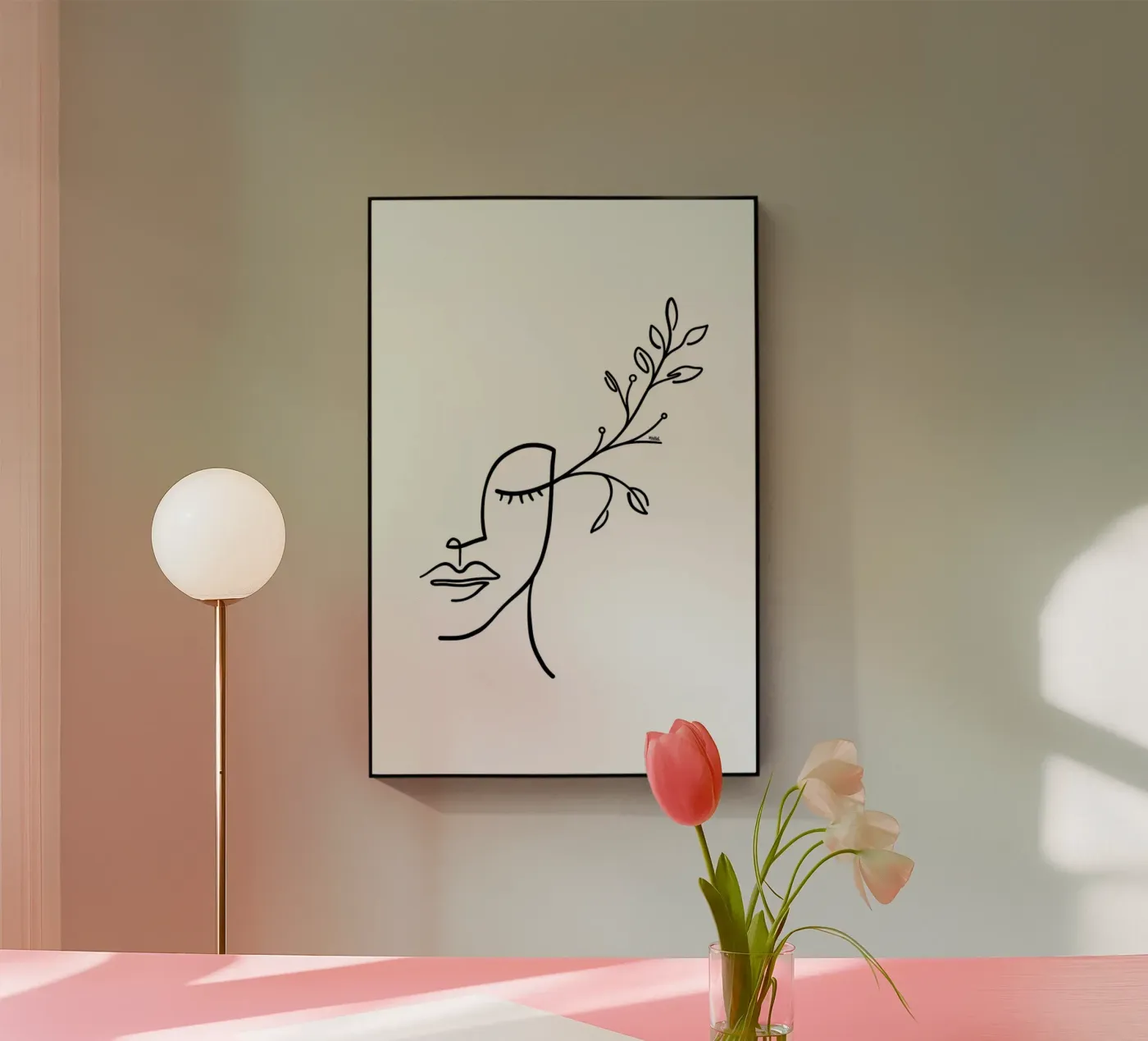 Eyelashes Bloom Acryl-Glas von Ninhol