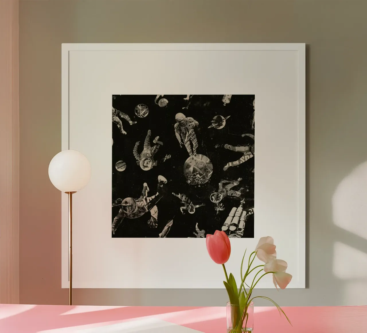 Infinity Space Print poster con telaio in alluminio da Matheus Lopes Castro