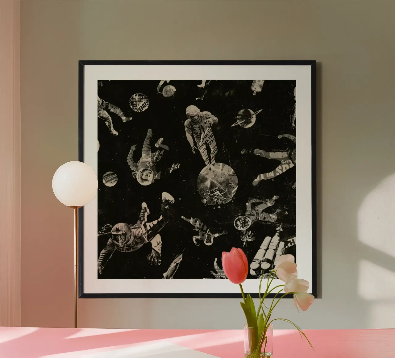 Infinity Space Print poster con telaio in alluminio da Matheus Lopes Castro