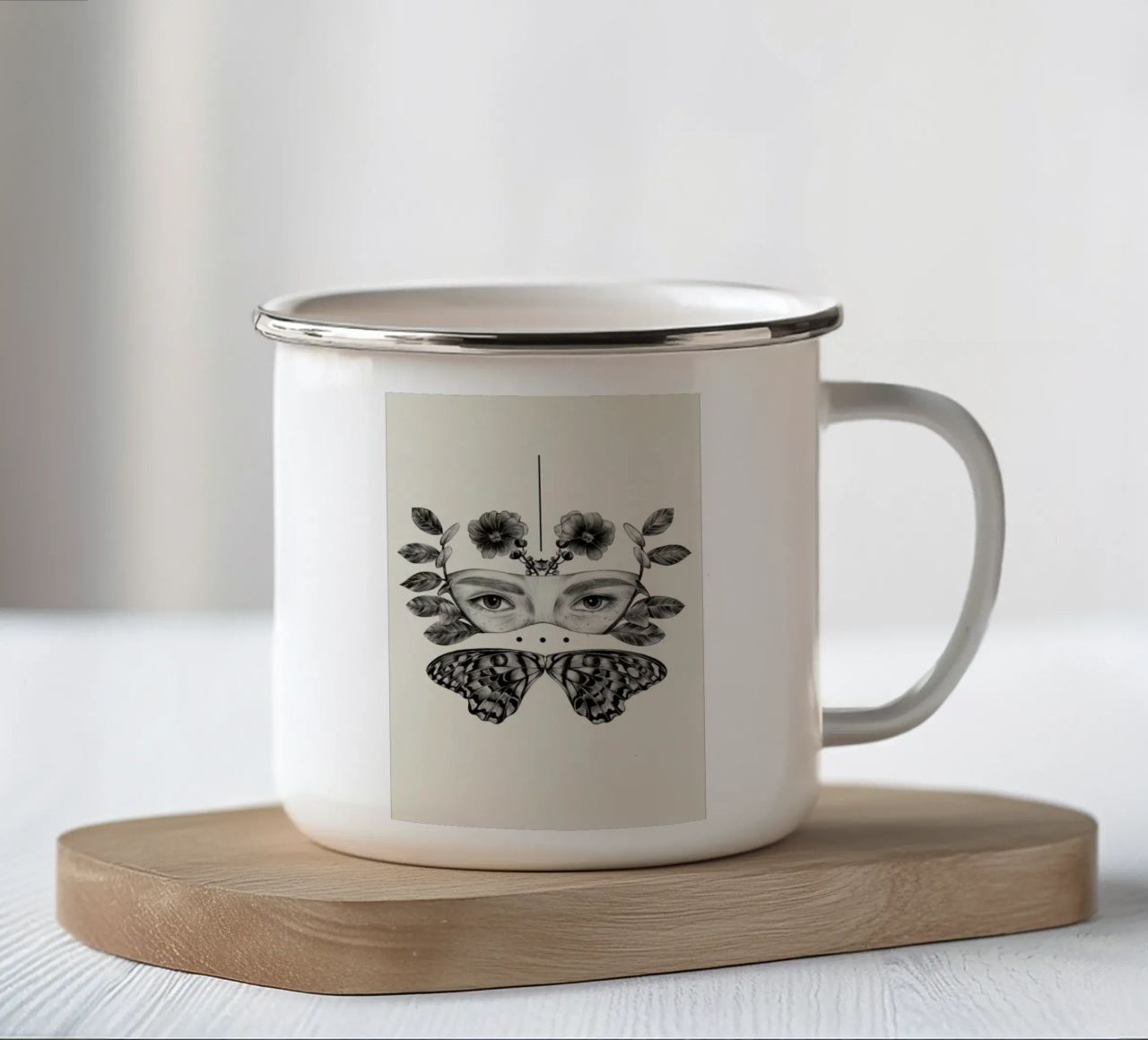 You Clipped Me 1 tazza in smalto da The White Deer
