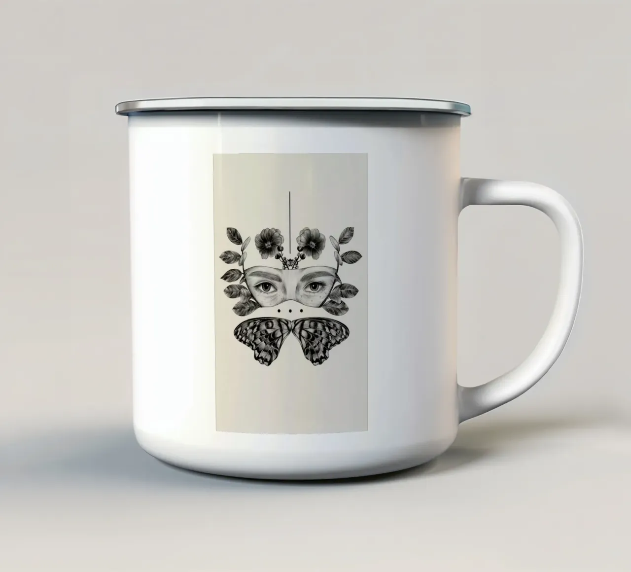 You Clipped Me 1 enamel mug by The White Deer