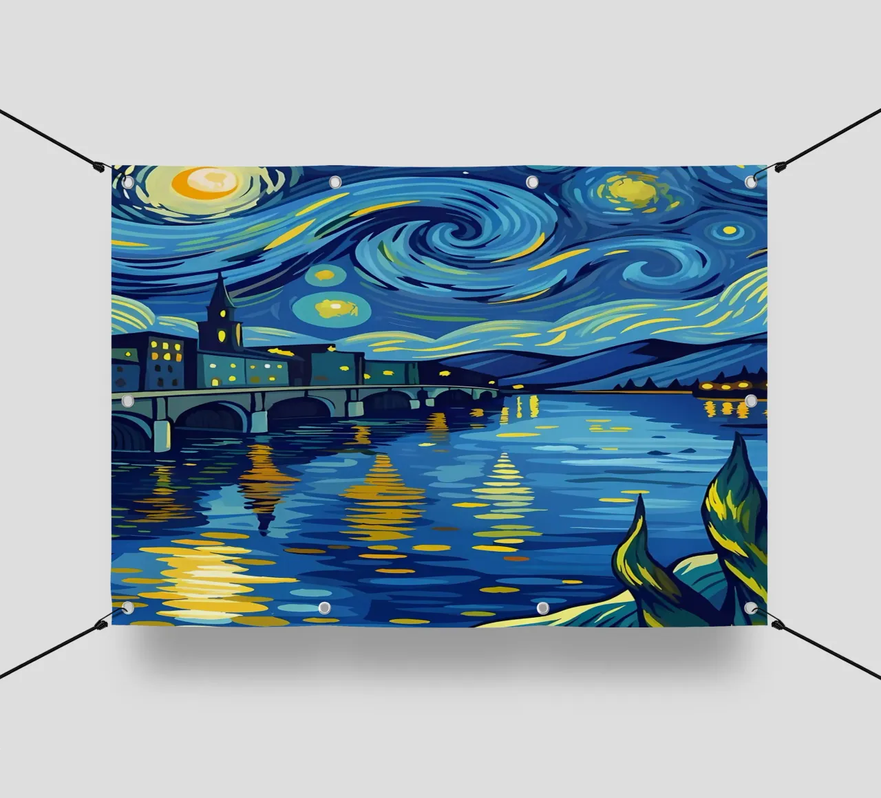 Decorazione Van Gogh telo in pvc da Adrian Patel