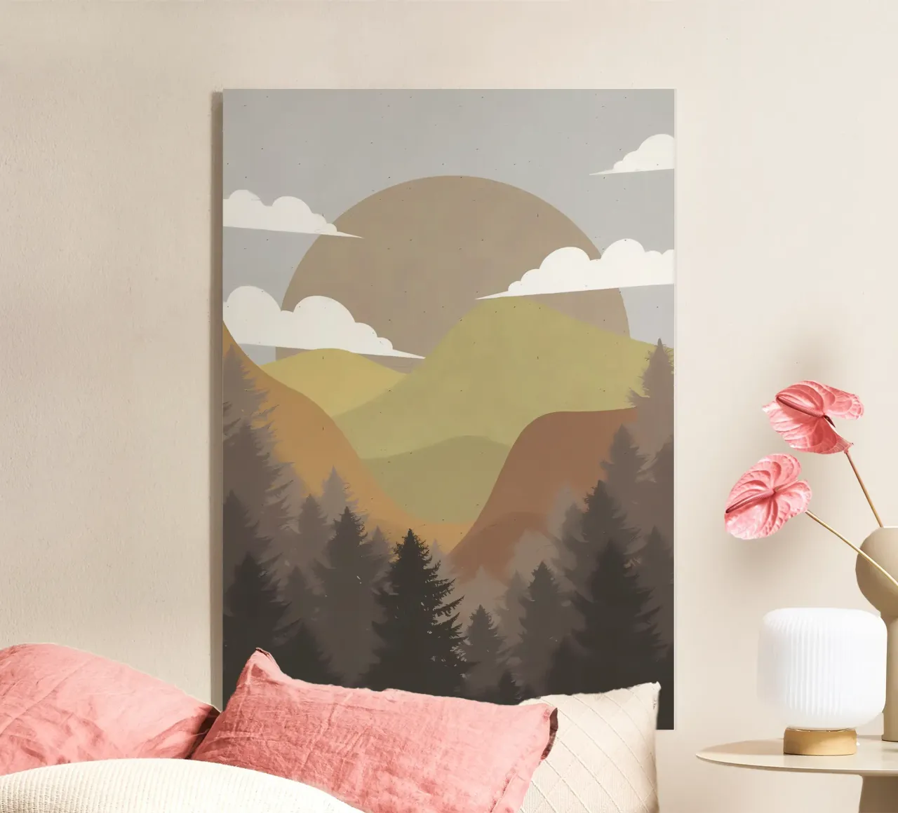 Flat Illustration Mount acrylic glass by Bartosz Powalka