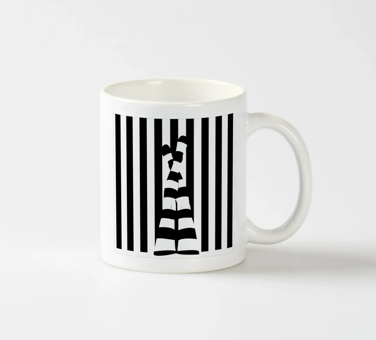 Striping legs ceramic mug by Ctoft