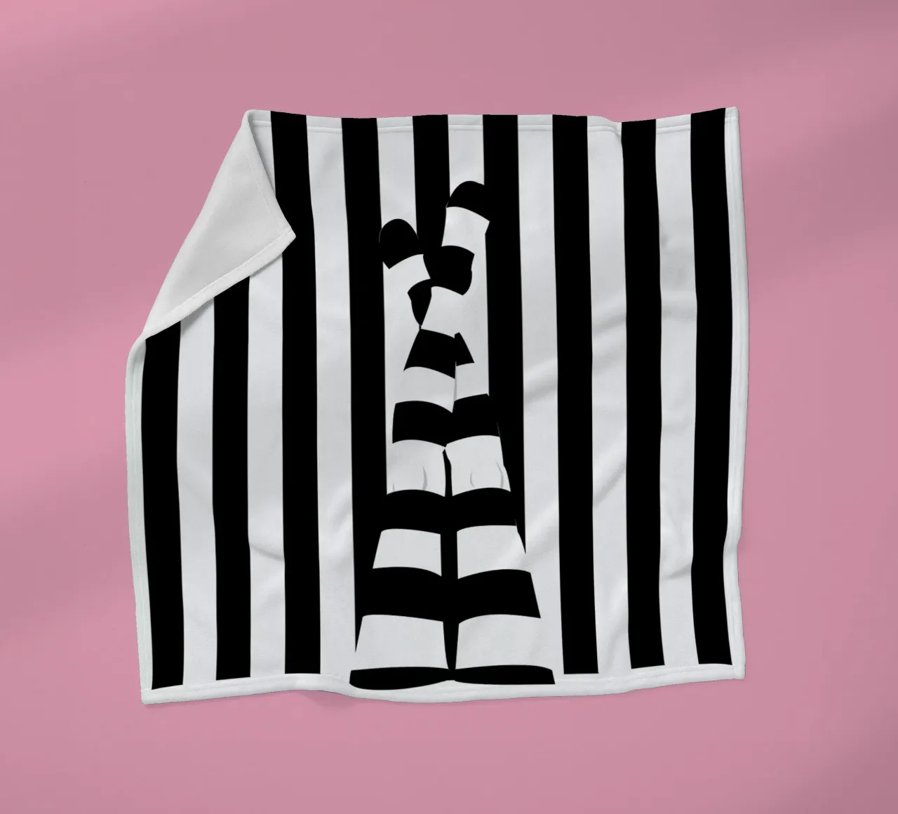 Striping legs fleece blanket by Ctoft