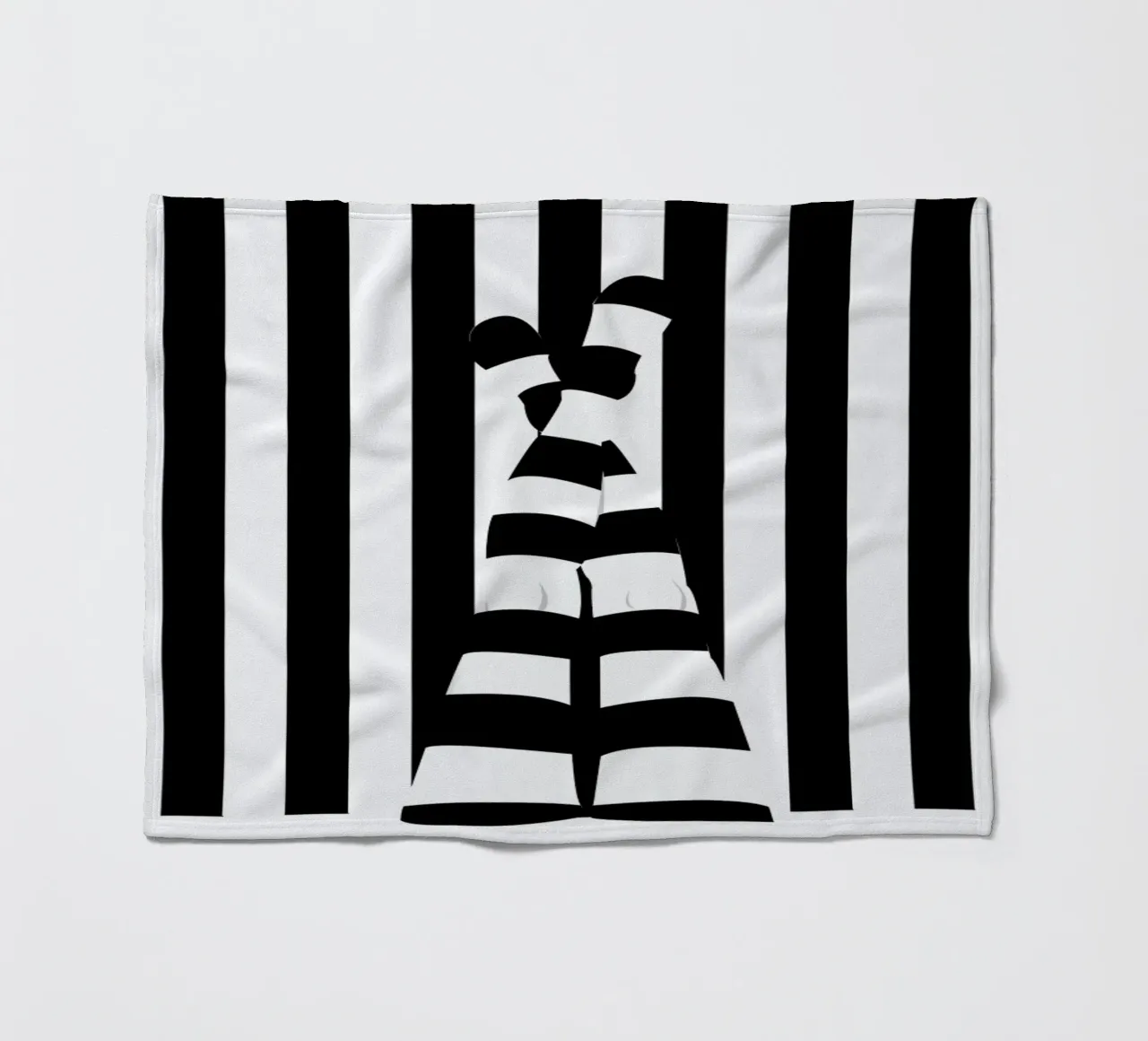 Striping legs fleece blanket by Ctoft
