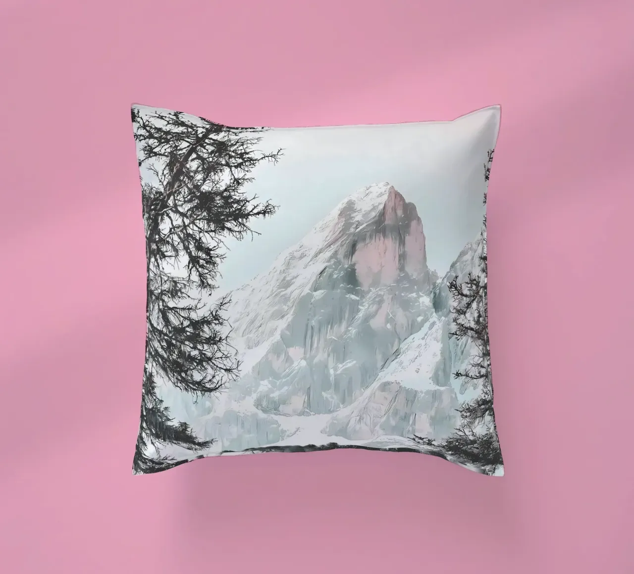 Sempreverdi innevati cuscino da Matthew Katz