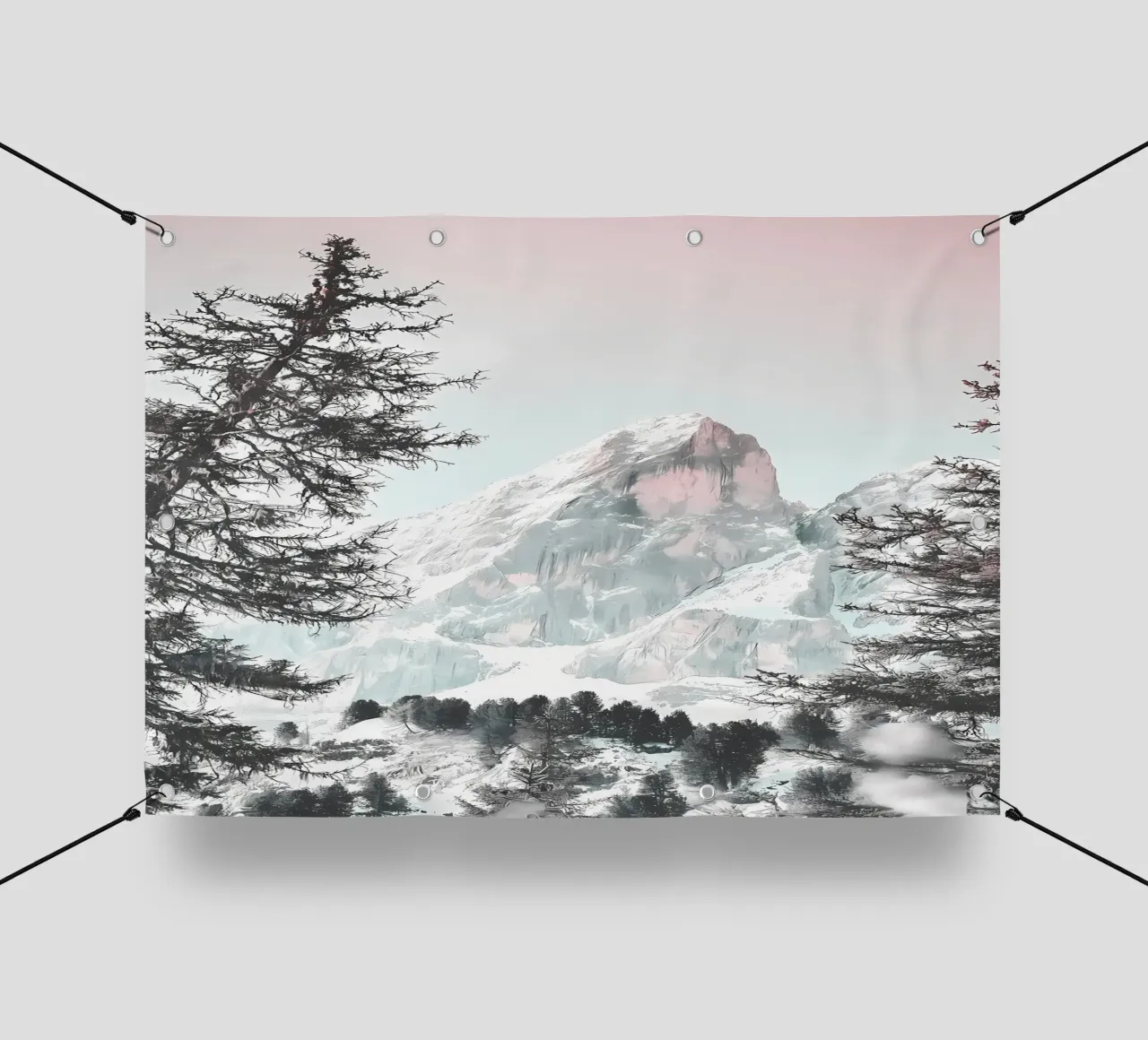 Sempreverdi innevati telo in pvc da Matthew Katz