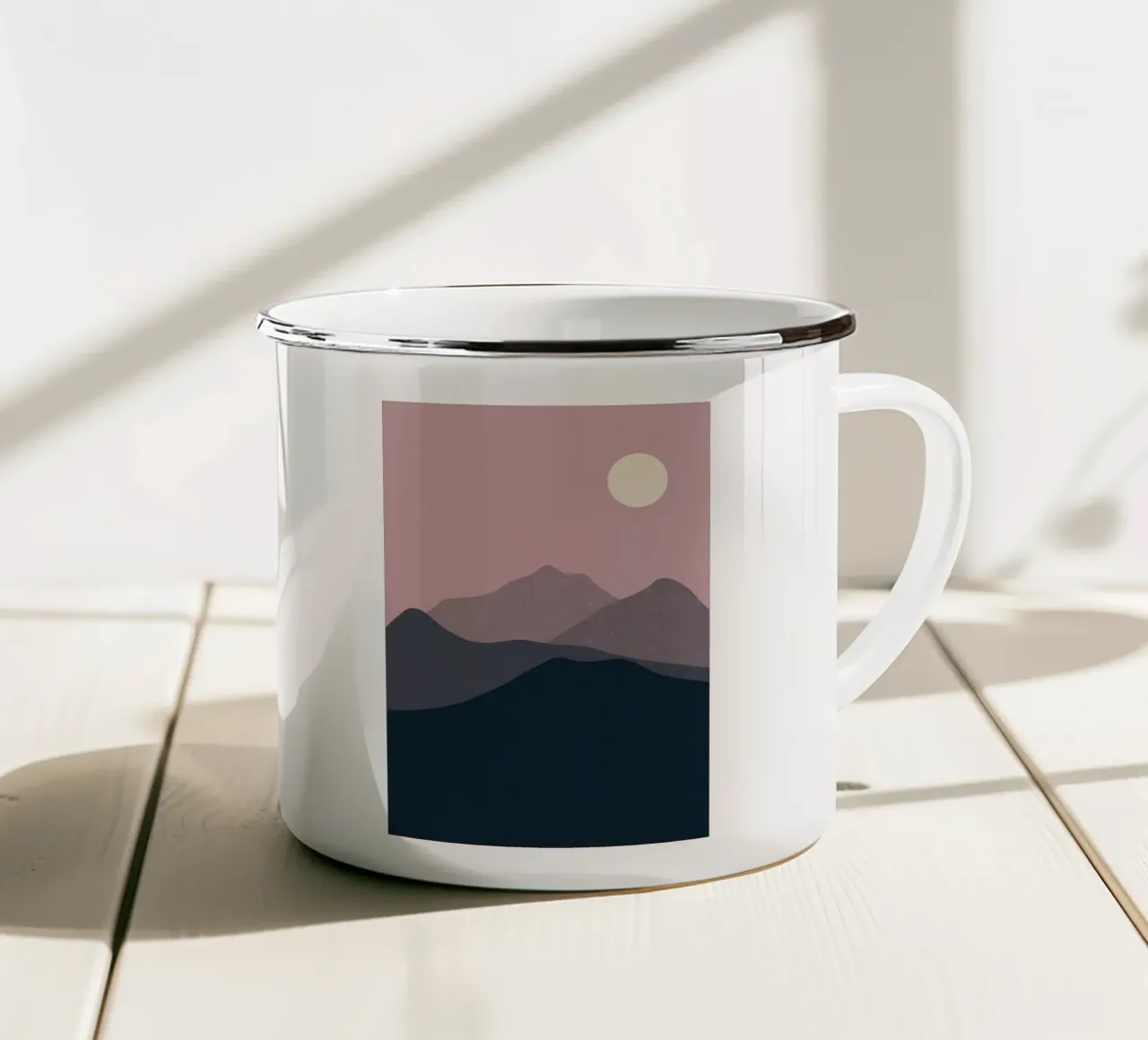 Arte del paesaggio tazza in smalto da Bartosz Powalka