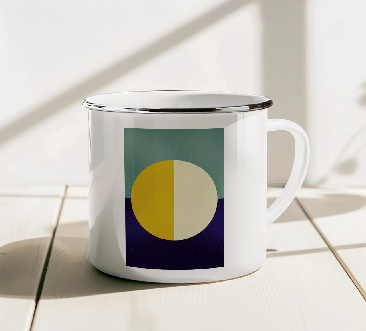 Light and Dark tazza in smalto da daylight design studio