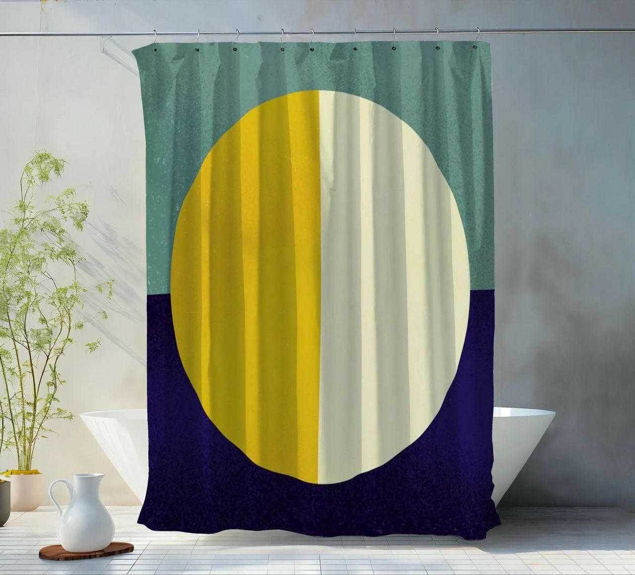 Light and Dark Duschvorhang von daylight design studio