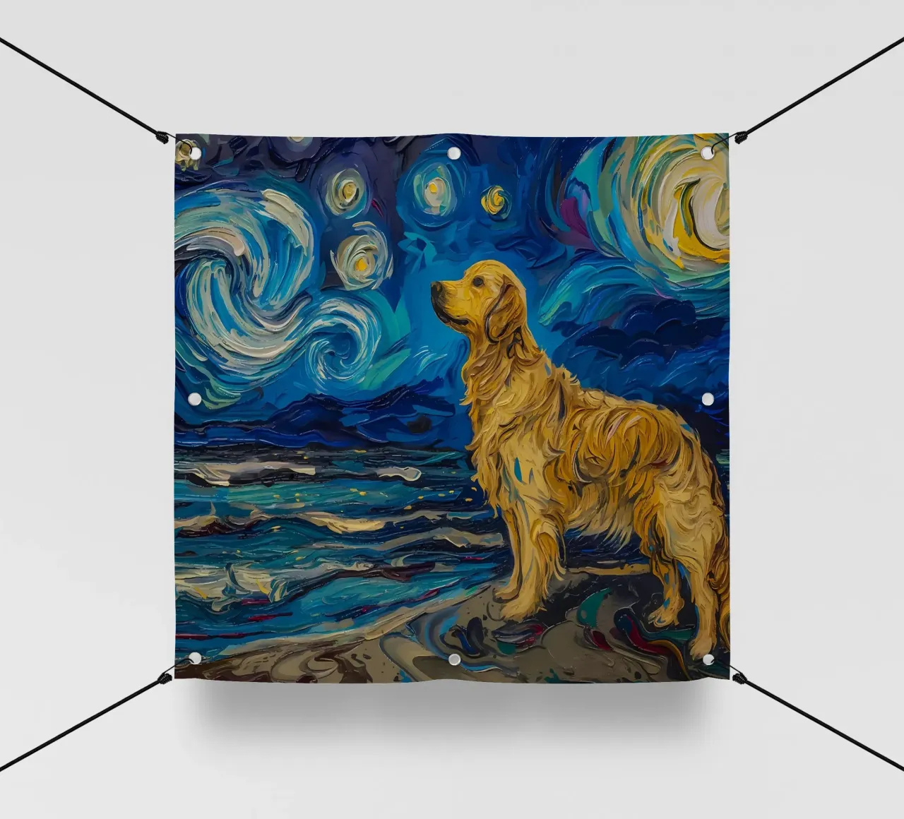 cane vangogh telo in pvc da Adrian Patel