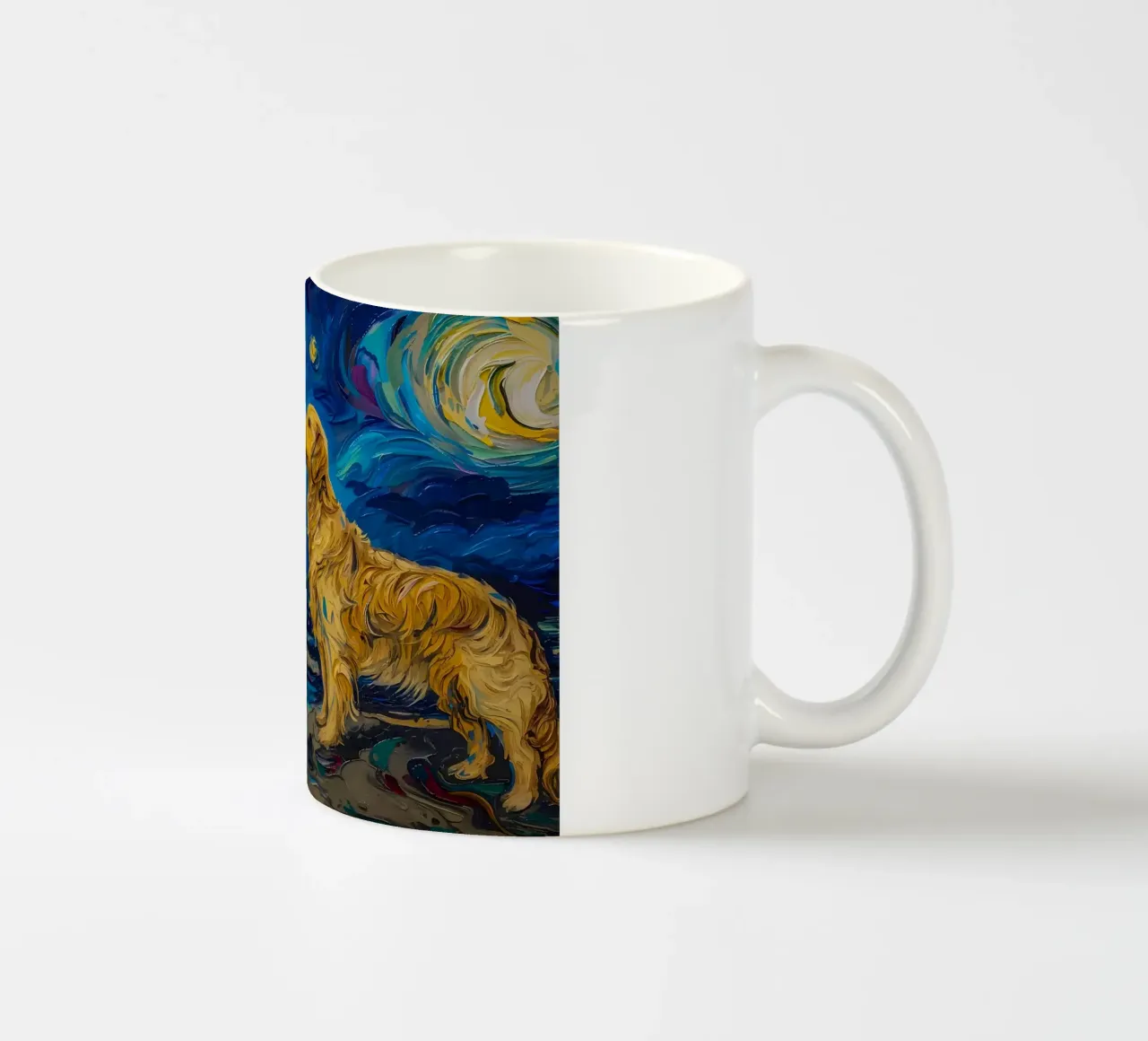 cane vangogh tazza in ceramica da Adrian Patel