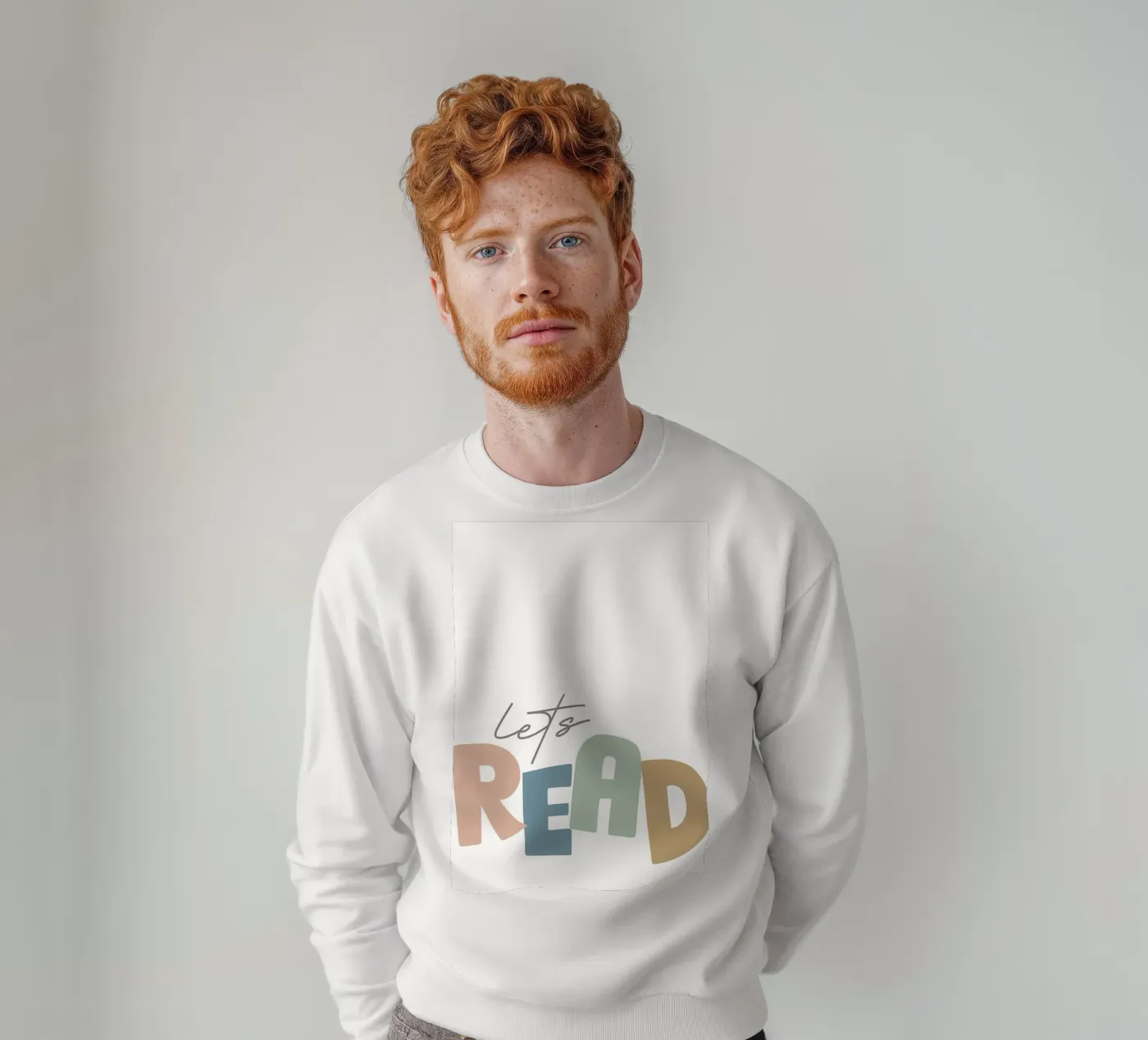 Lets Read sweatshirt by Aiden Garcia