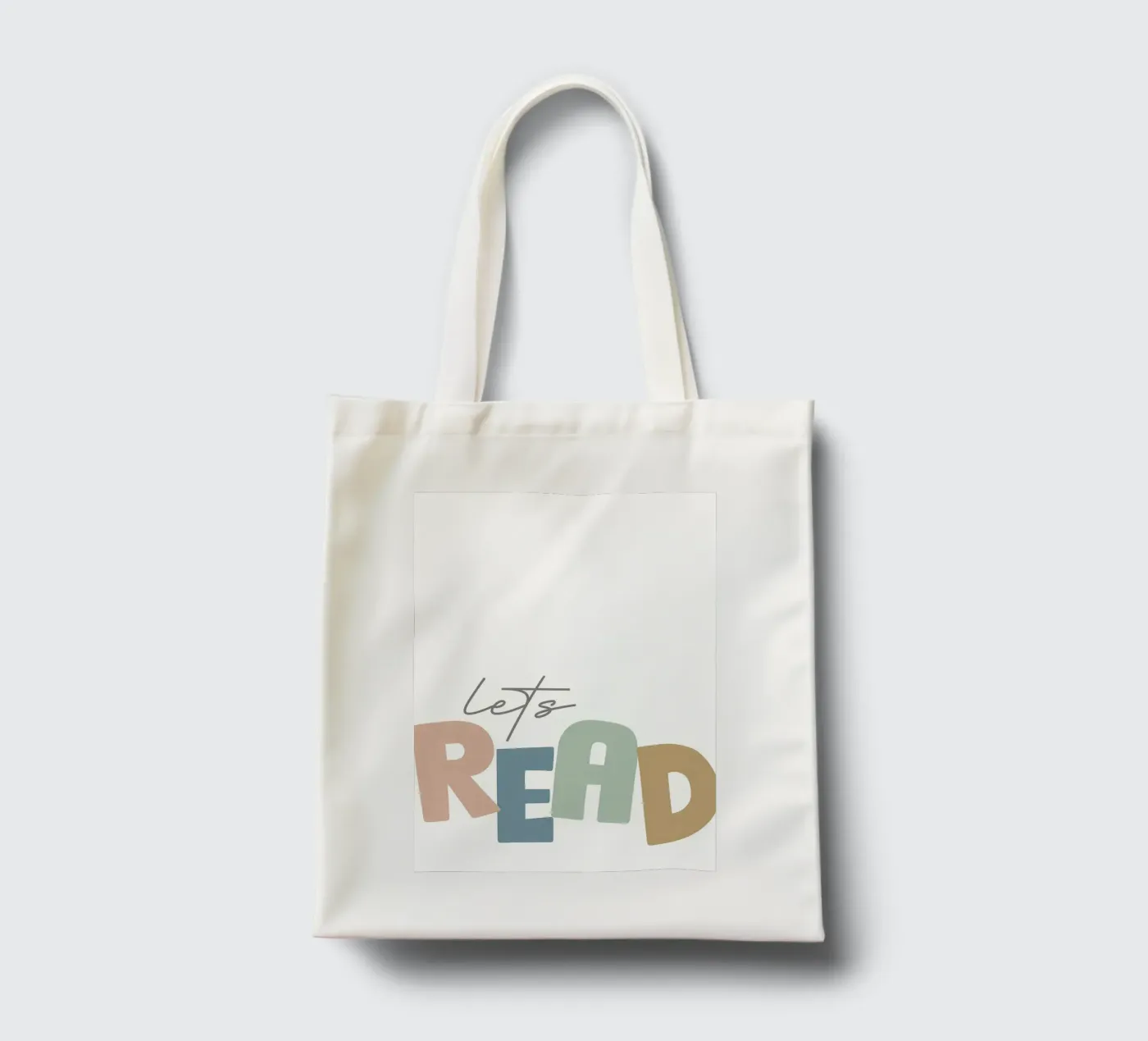Lets Read tote bag by Aiden Garcia