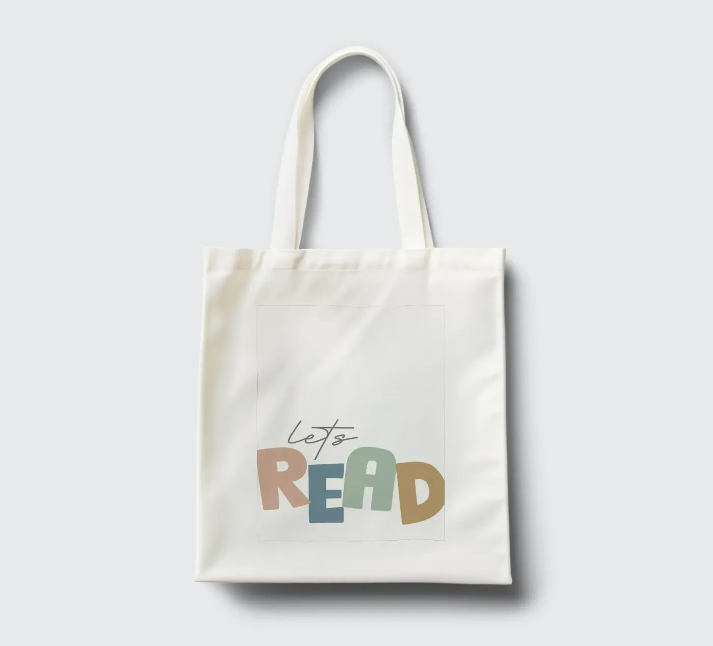 Lets Read tote bag by Aiden Garcia