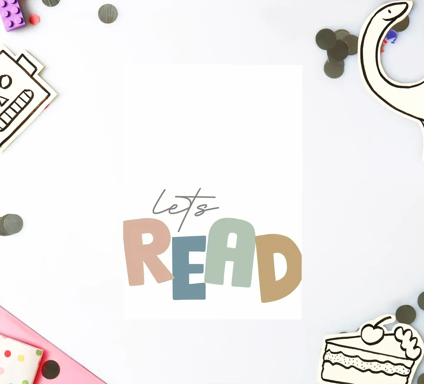 Lets Read sticker van Aiden Garcia