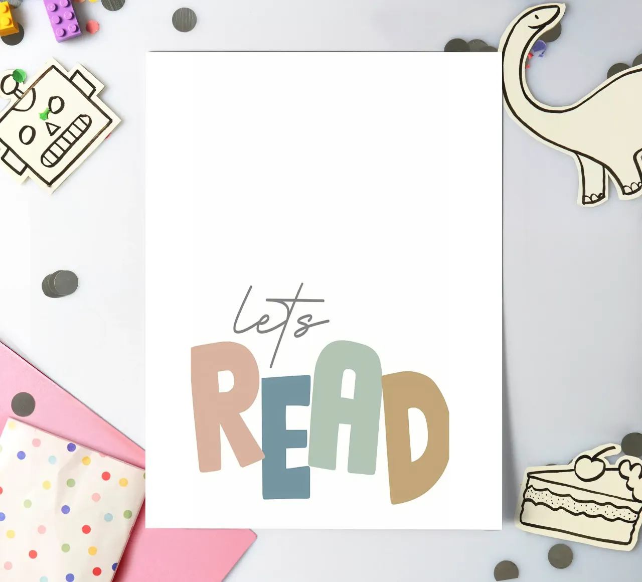 Lets Read sticker sheet by Aiden Garcia