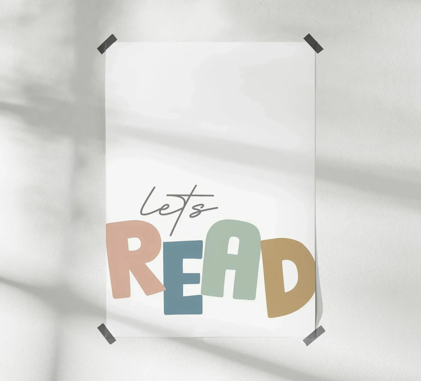 Lets Read poster van Aiden Garcia