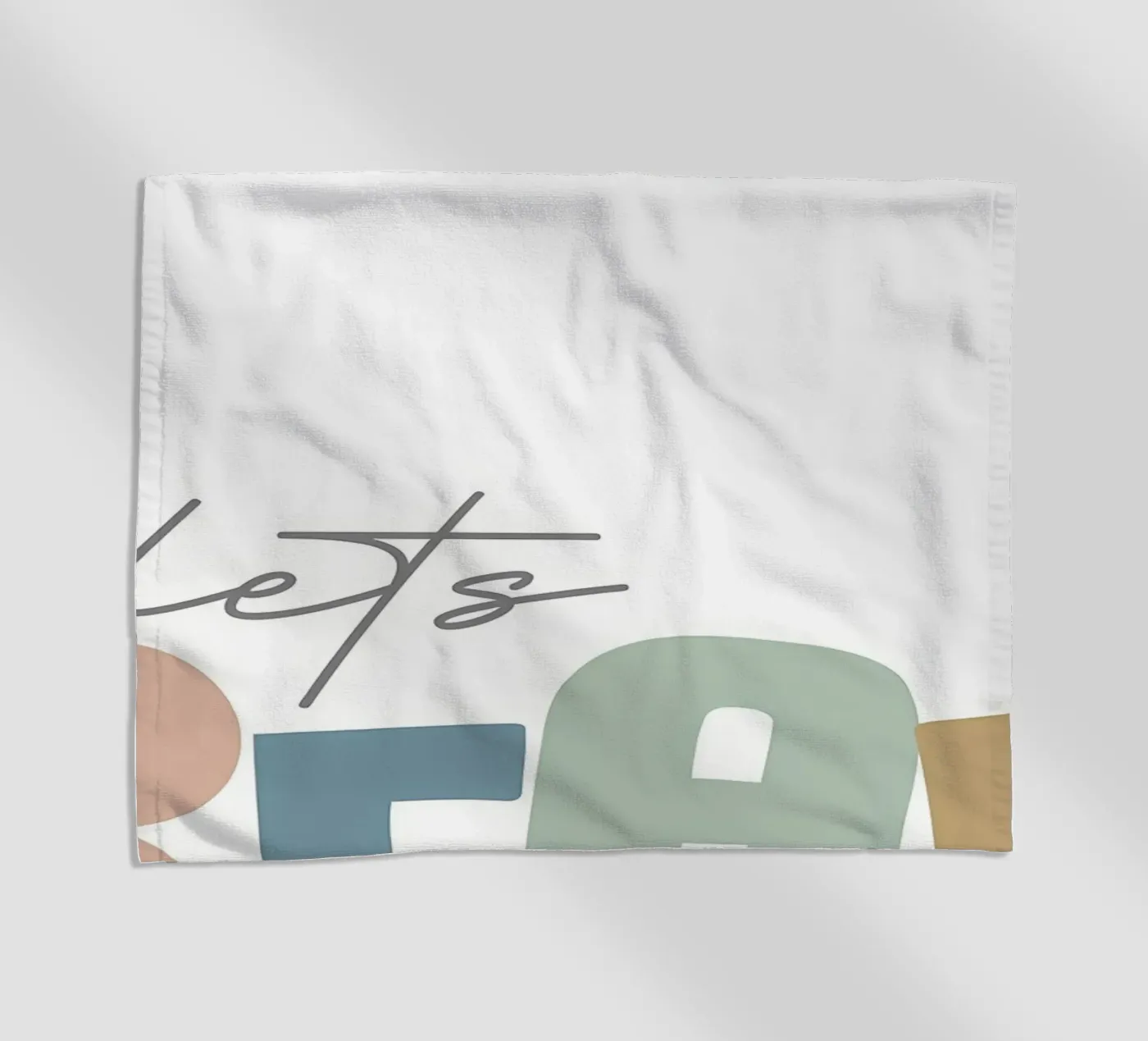 Lets Read beach towel by Aiden Garcia