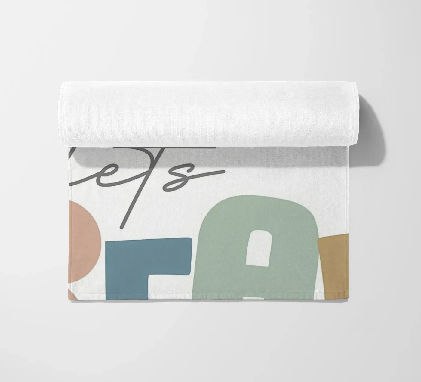 Lets Read beach towel by Aiden Garcia