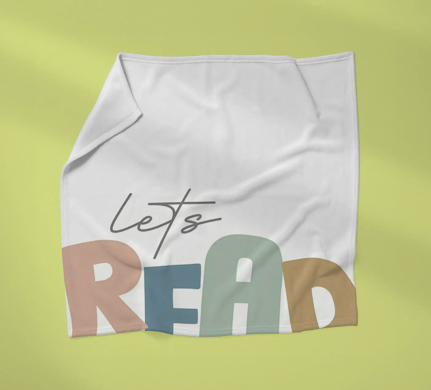 Lets Read fleece blanket by Aiden Garcia