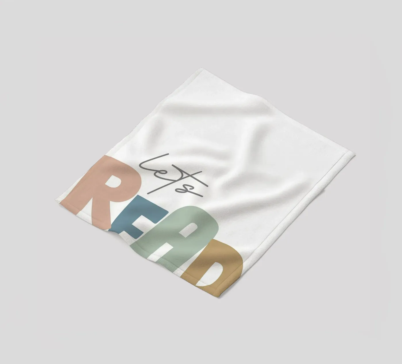 Lets Read fleece blanket by Aiden Garcia