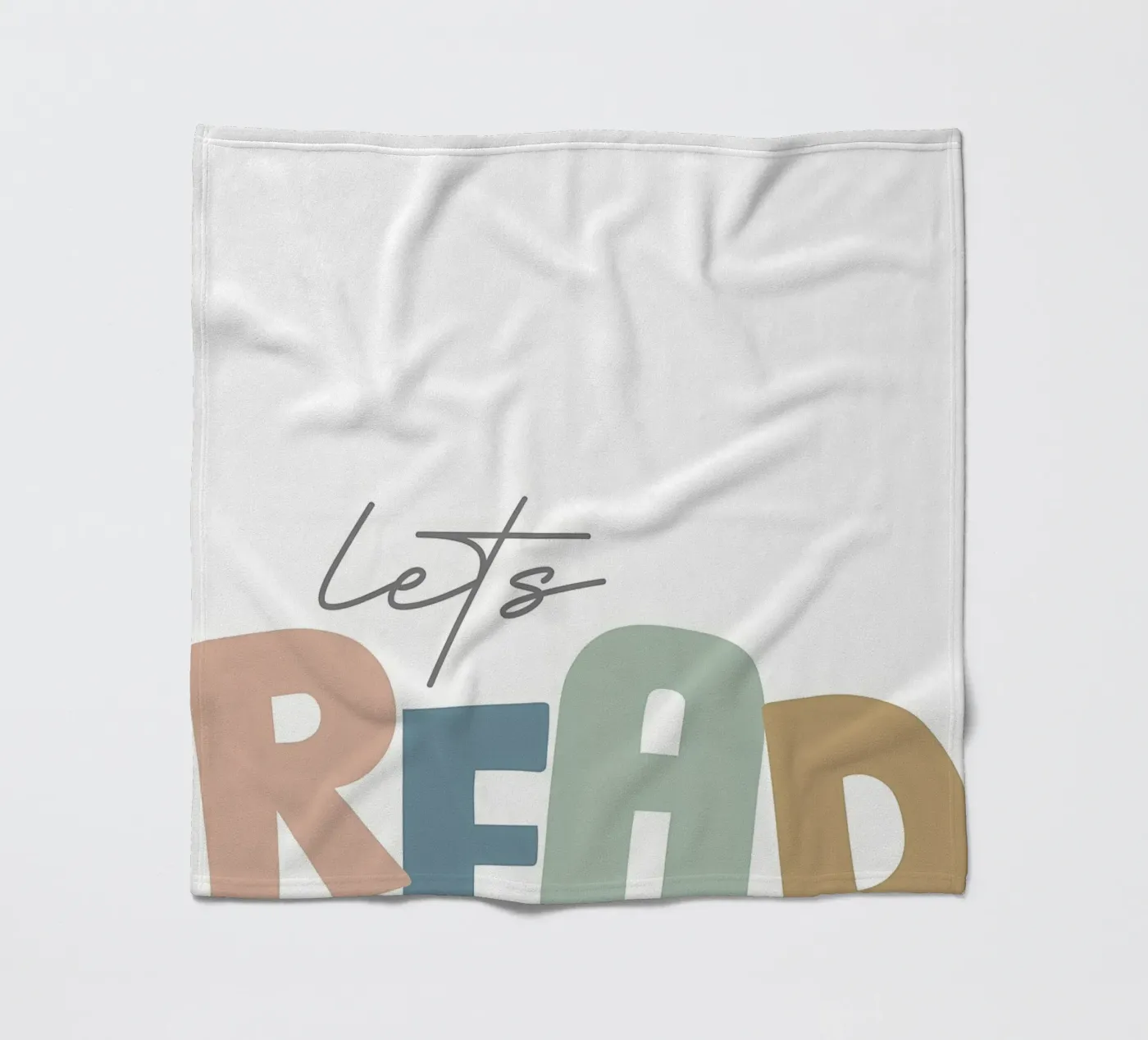 Lets Read fleece blanket by Aiden Garcia