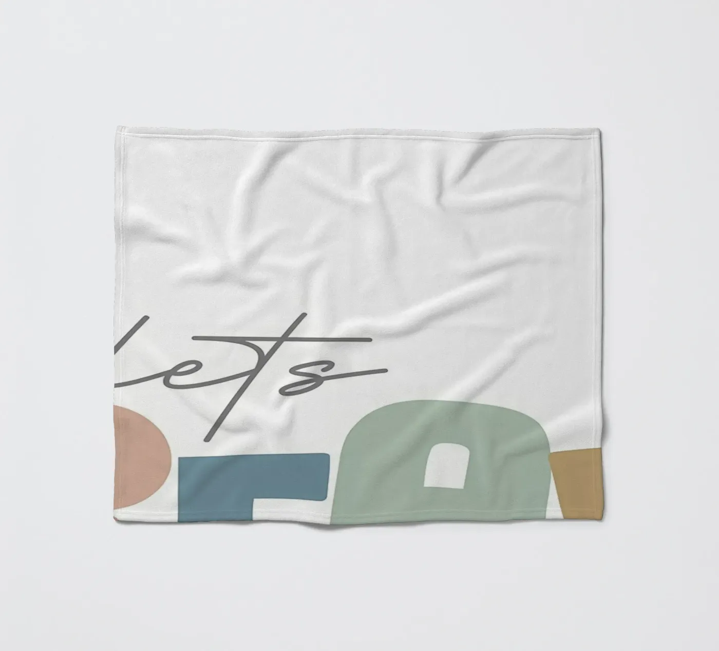 Lets Read fleece blanket by Aiden Garcia