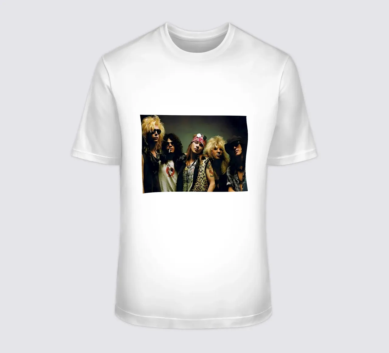 Guns N' Roses t-shirt da Low poly art