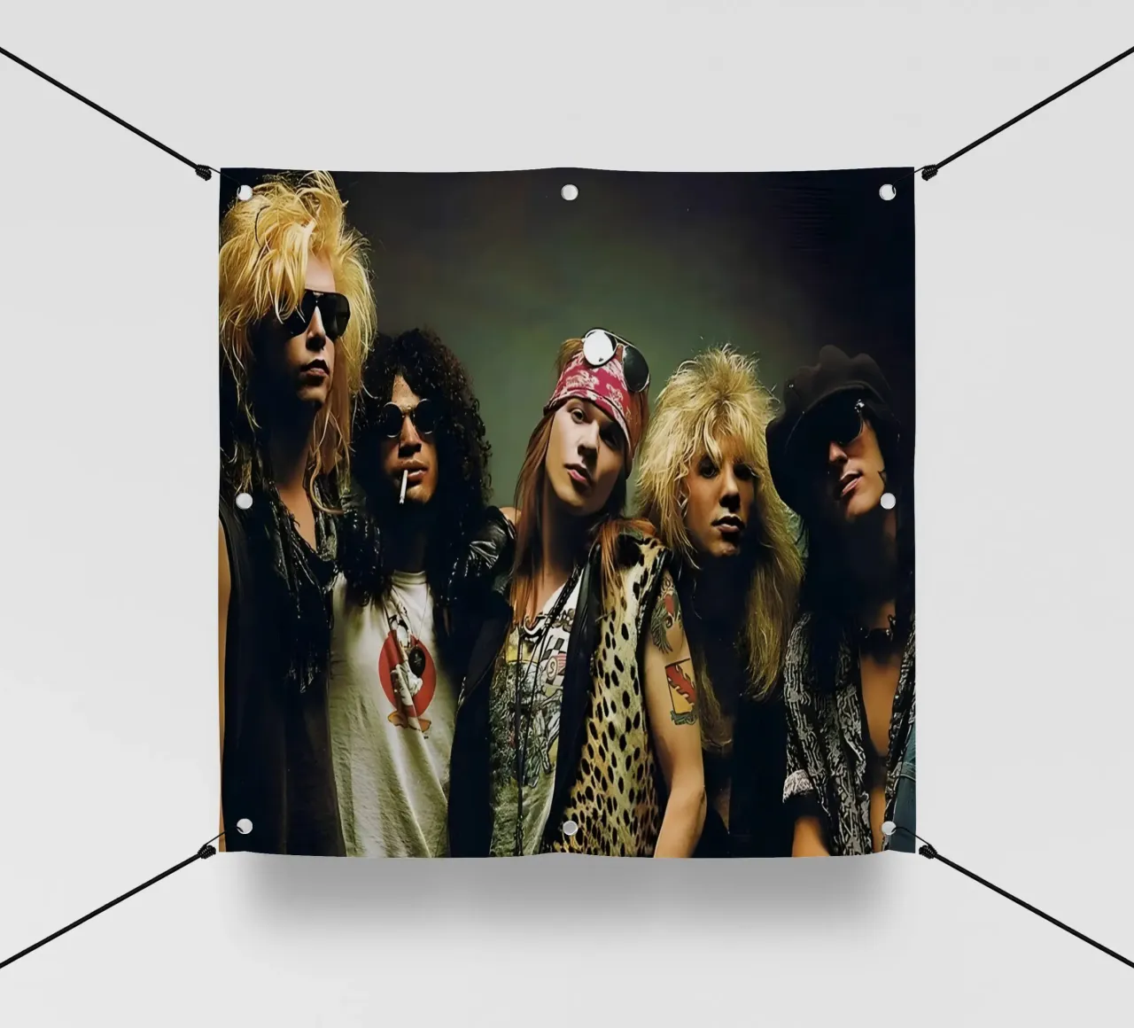 Guns N' Roses telo in pvc da Low poly art