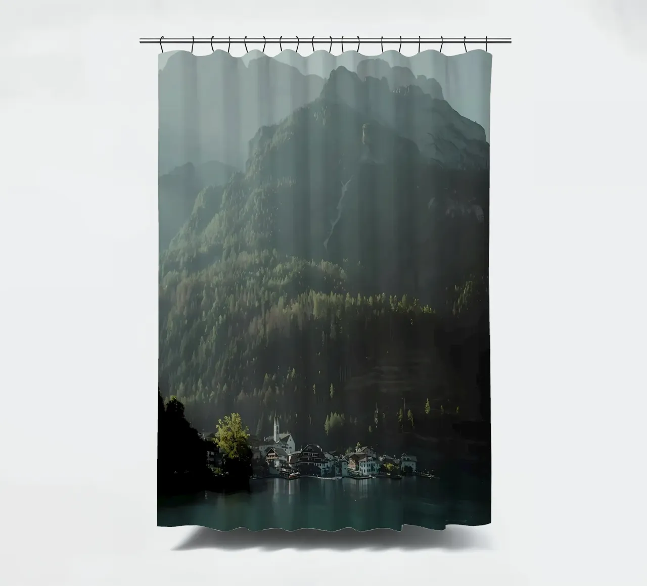 By the lake shower curtain by Matthew Katz