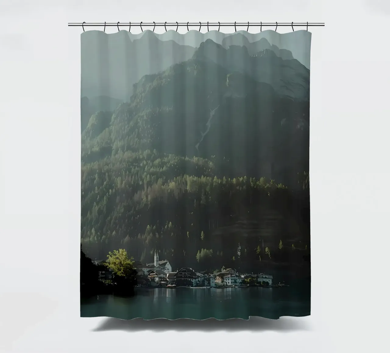 By the lake shower curtain by Matthew Katz